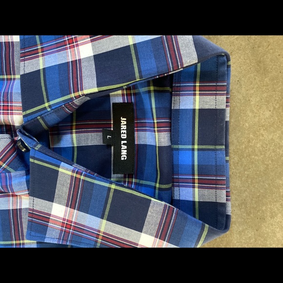 Jared Lange Plaid Button Down Shirt - Picture 2 of 2